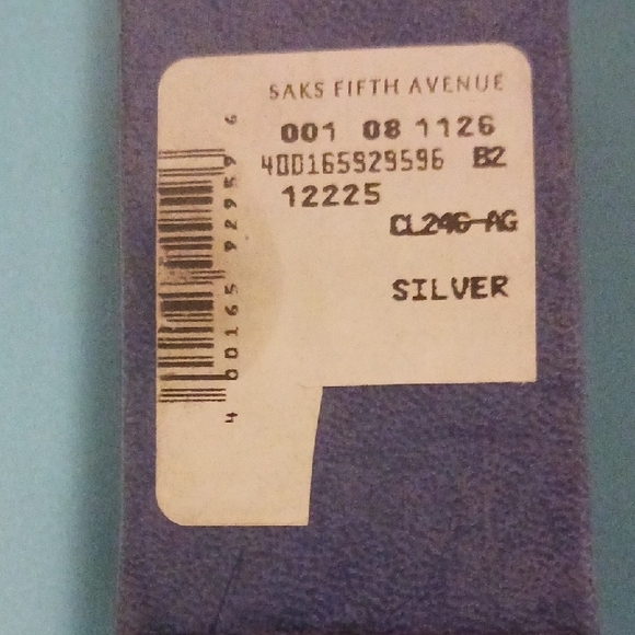 Saks Fifth Avenue Silver Skull Cufflinks with Genuine Ruby Eyes. - Picture 4 of 4